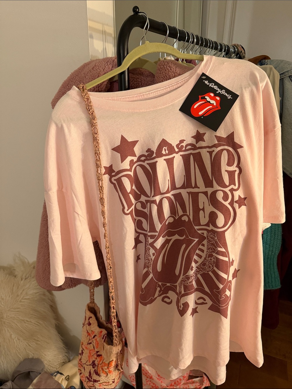 NWT ROLLING STONE  Iconic Lips Tee L 💋